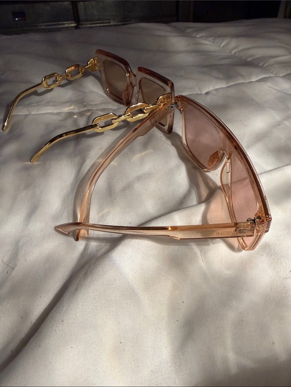 4 pair of Oversized Sunglasses - Black and Amber - Picture 4 of 7